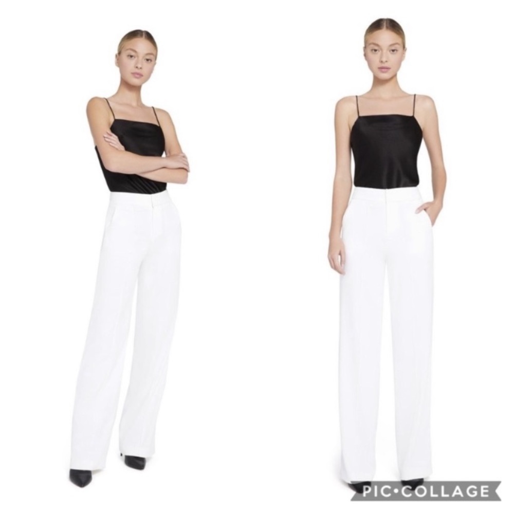 Alice + Olivia Dylan High-waist Wide-leg pants